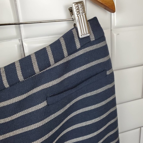 THE LIMITED | FRONT ZIP STRIPED CASUAL MINI SHORT SKIRT WOMEN'S SIZE 12P - Picture 5 of 15